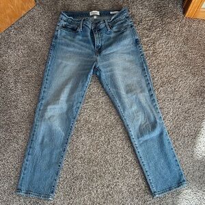 Frame Denim Straight Leg Blue Jeans